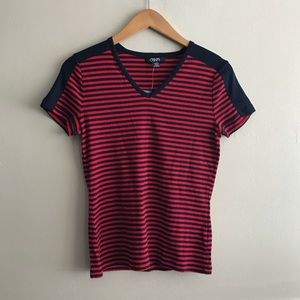 NWT Petite Striped Chaps Tee